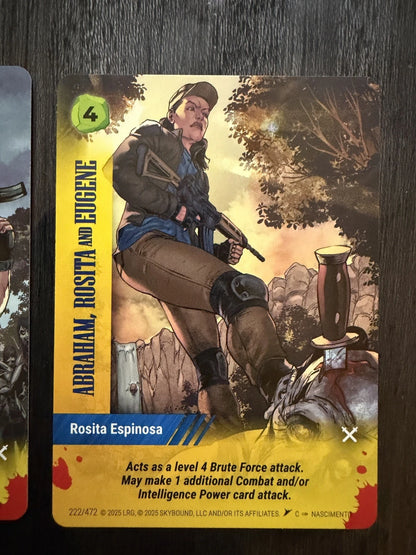 ABRAHAM, ROSITA & EUGENE Overpower Skybound Invincible/Walking Dead 7-Card Set