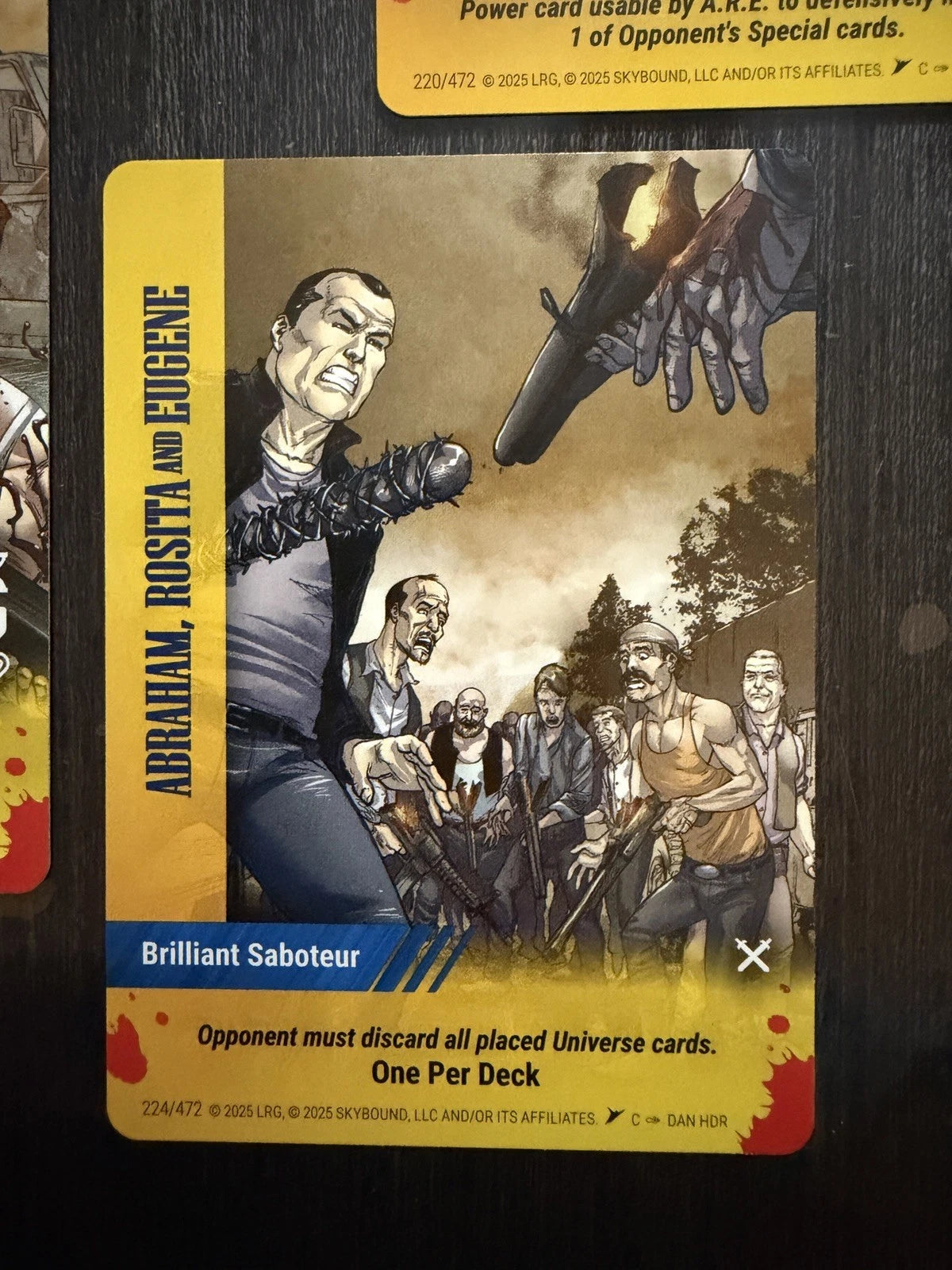 ABRAHAM, ROSITA & EUGENE Overpower Skybound Invincible/Walking Dead 7-Card Set
