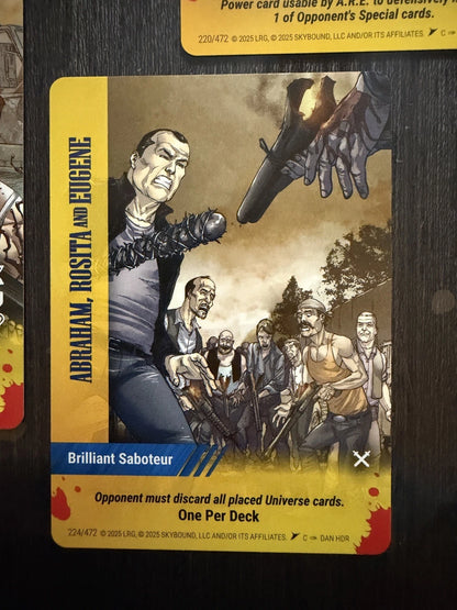 ABRAHAM, ROSITA & EUGENE Overpower Skybound Invincible/Walking Dead 7-Card Set