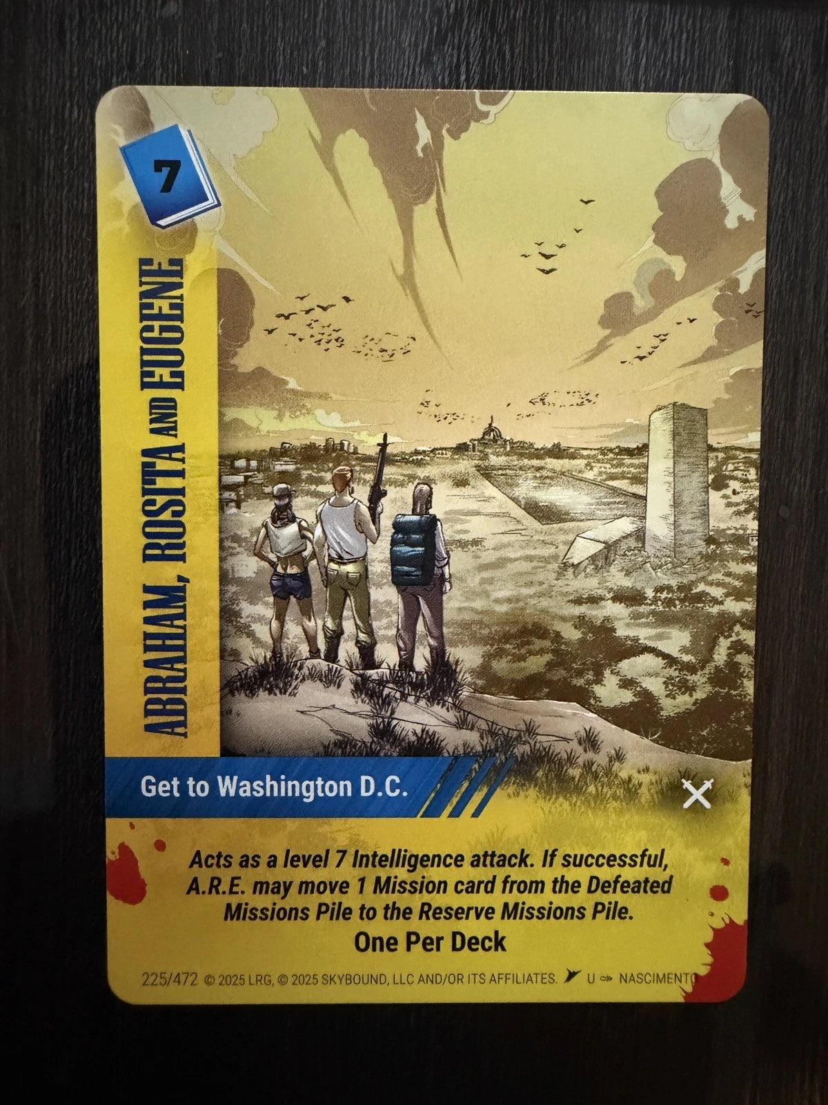 ABRAHAM, ROSITA & EUGENE Overpower Skybound Invincible/Walking Dead 7-Card Set