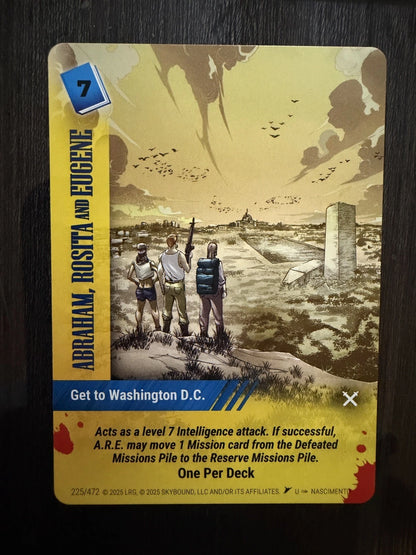 ABRAHAM, ROSITA & EUGENE Overpower Skybound Invincible/Walking Dead 7-Card Set