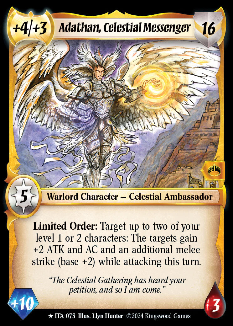 Adathan, Celestial Messenger ITA-073 Rare Foil – tcgvend