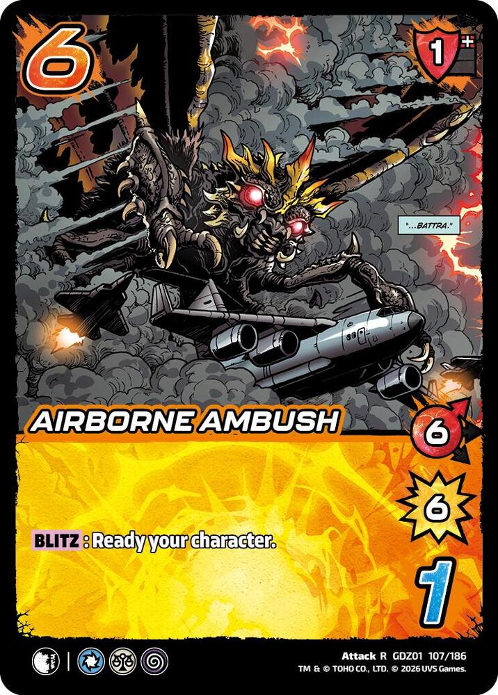 Reign of Kaiju: Airborne Ambush 107-186 Rare