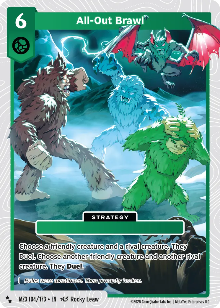 All Out Brawl MZ3_104 Super Rare