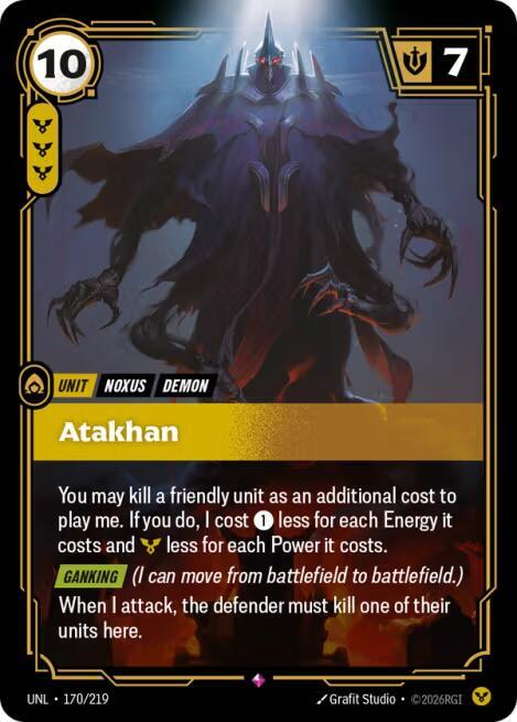 Atakhan 170-219 Rare Riftbound Unleashed