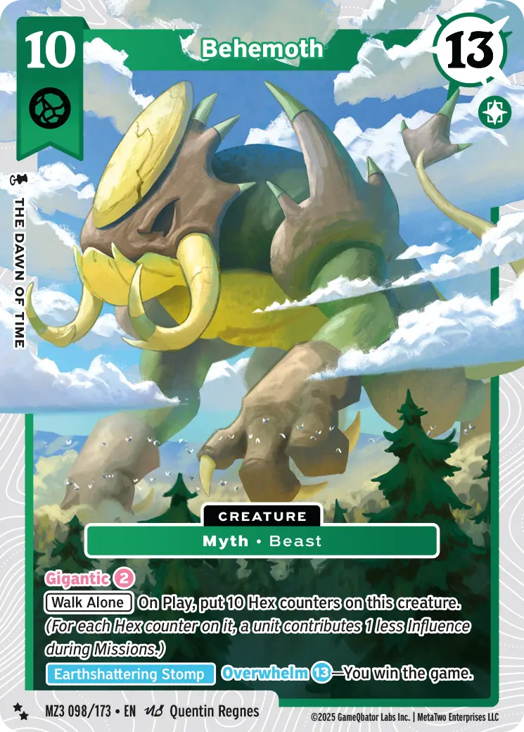 Behemoth MZ3_098 Super Rare