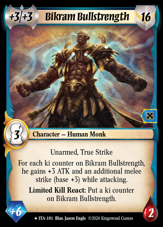 Bikram Bullstrength ITA-101 Rare Foil