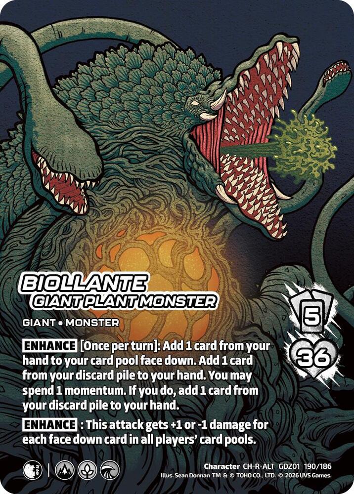 Reign of Kaiju: Biollante, Giant Plant Monster 190-186 (Alternate Art)