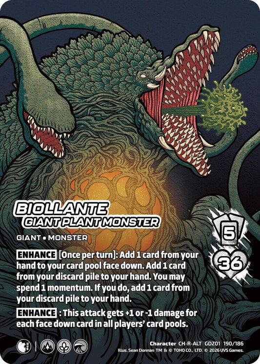 Reign of Kaiju: Biollante, Giant Plant Monster 190-186 (Alternate Art)