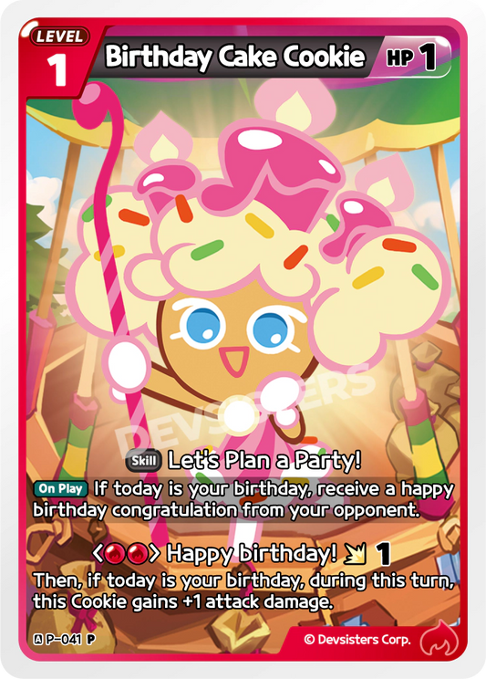 Birthday Cake Cookie P_041 Promo
