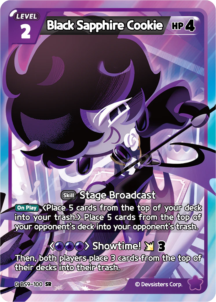 Black Sapphire Cookie BS9-100 SUPER RARE (PURPLE)