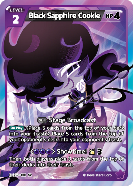 Black Sapphire Cookie BS9-100 SUPER RARE (PURPLE)