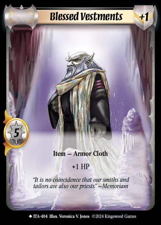 Blessed Vestments ITA-404 (Extended Art) Foil