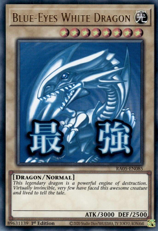 Blue-Eyes White Dragon - Stamped Ultra Rare Rarity Collection 5 (RA05-EN085)