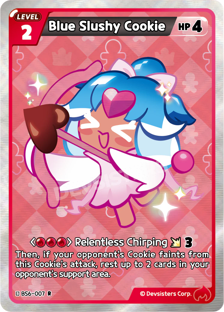 Blue Slushy Cookie BS6_007 Red Rare – tcgvend