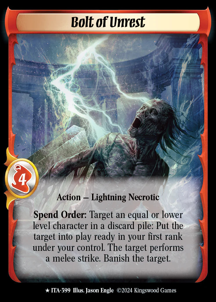 Bolt of Unrest ITA-399 (Extended Art)
