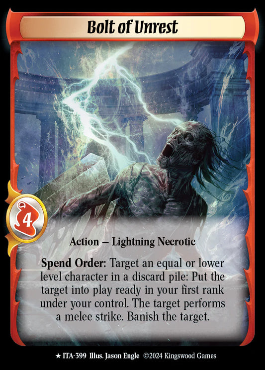 Bolt of Unrest ITA-399 (Extended Art)