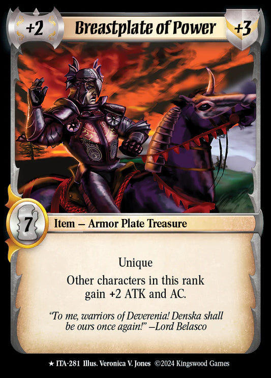 Breastplate of Power ITA-281 Rare