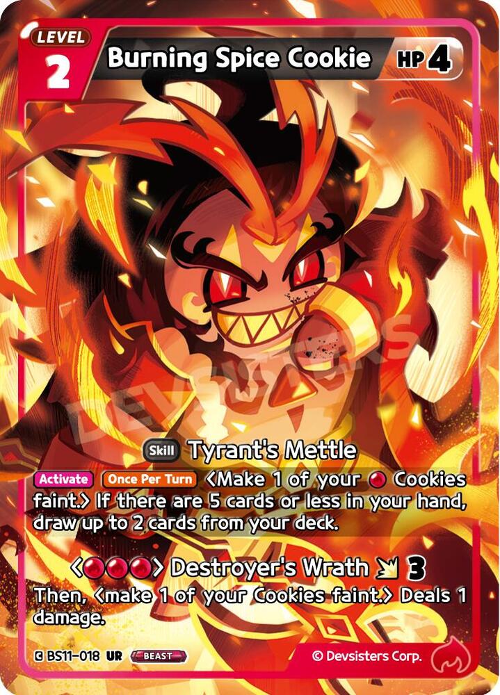 Burning Spice Cookie - The Dark Enchantress War (BS10-BS11) Red