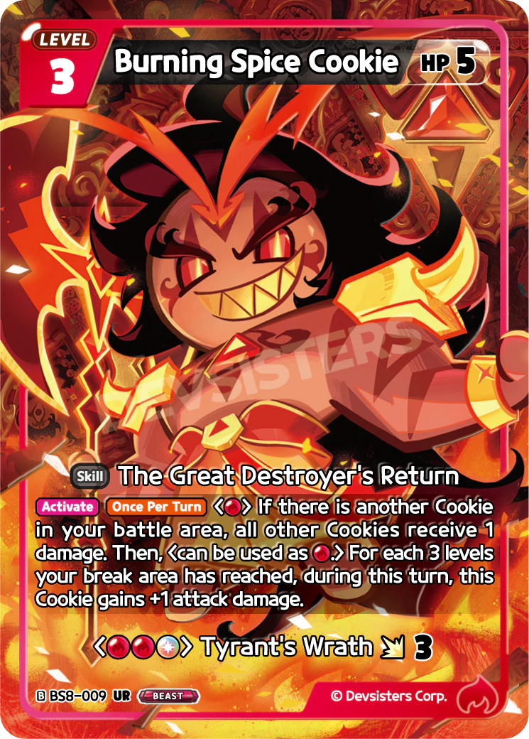 Burning Spice Cookie BS8-009 ULTRA RARE (RED MIX)