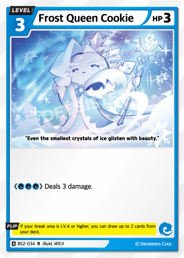 Frost Queen Cookie BS2-034 Rare