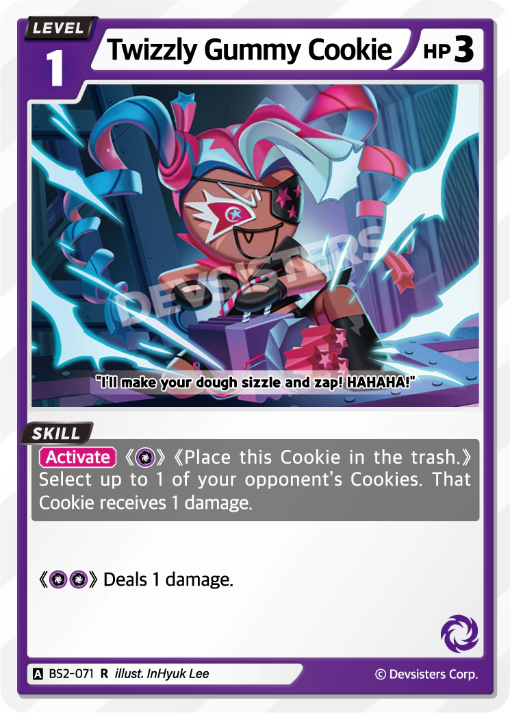 Twizzly Gummy Cookie BS2-071 Rare
