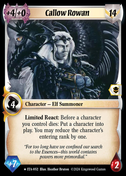 Callow Rowan ITA-052 Rare