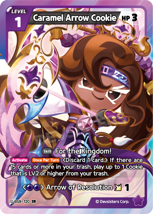 Caramel Arrow Cookie BS8-120 SUPER RARE (PURPLE)