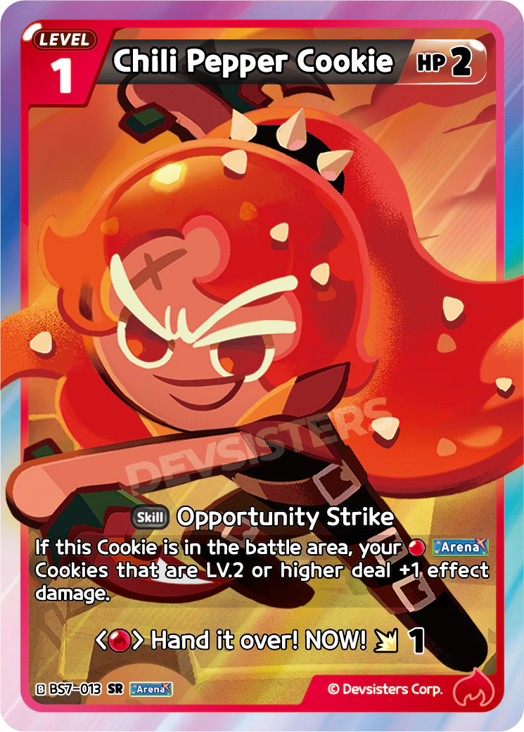 Chili Pepper Cookie BS7_013 Red SR