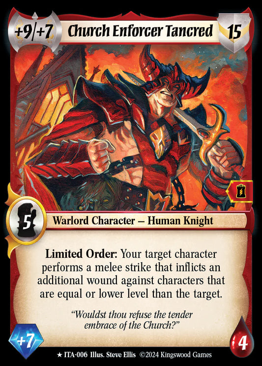 Church Enforcer Tancred ITA-006 Rare