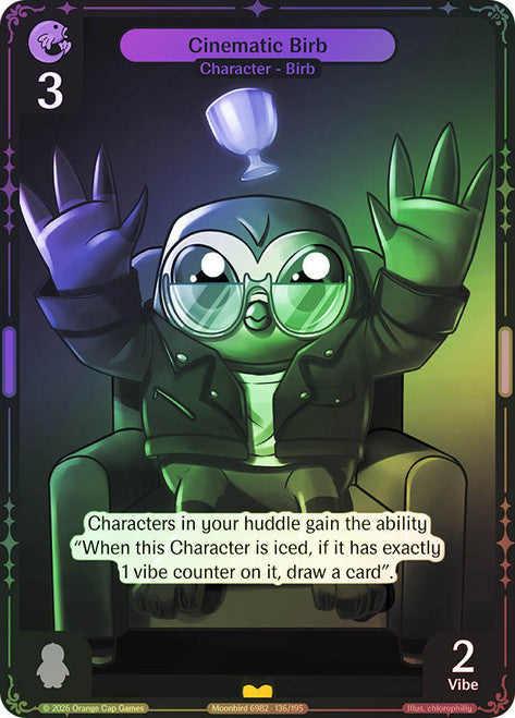 Cinematic Birb #136 Rare Foil