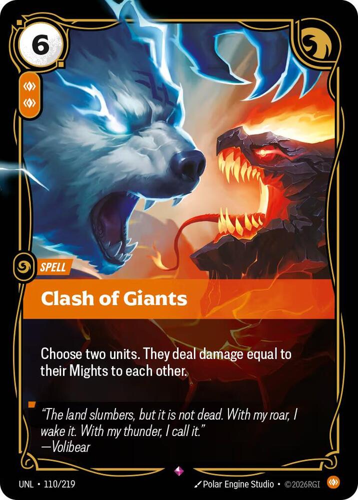 Clash of Giants 110/219 Rare Riftbound Unleashed