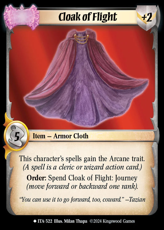 Cloak of Flight ITA-322