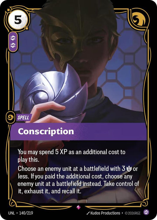 Conscription 140-219 Rare Riftbound Unleashed