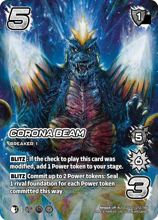 Reign of Kaiju: Corona Beam GDZ01 212-186 (Alternate Art)