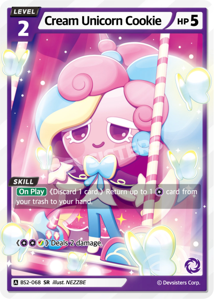 Cream Unicorn Cookie BS2-068 SR