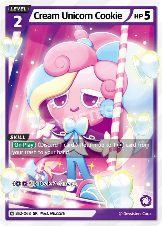 Cream Unicorn Cookie BS2-068 SR
