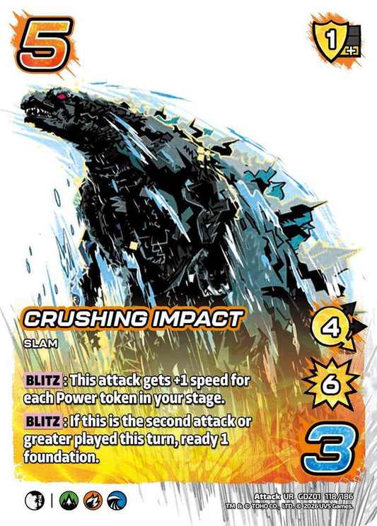 Reign of Kaiju: Crushing Impact GDZ01 118-186 Ultra Rare