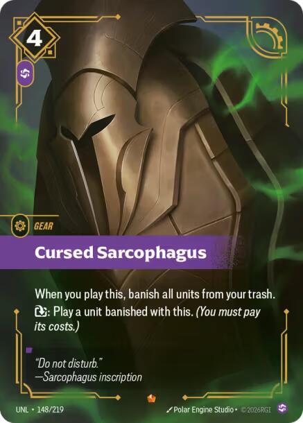 Cursed Sarcophagus 148-219 Epic Riftbound Unleashed