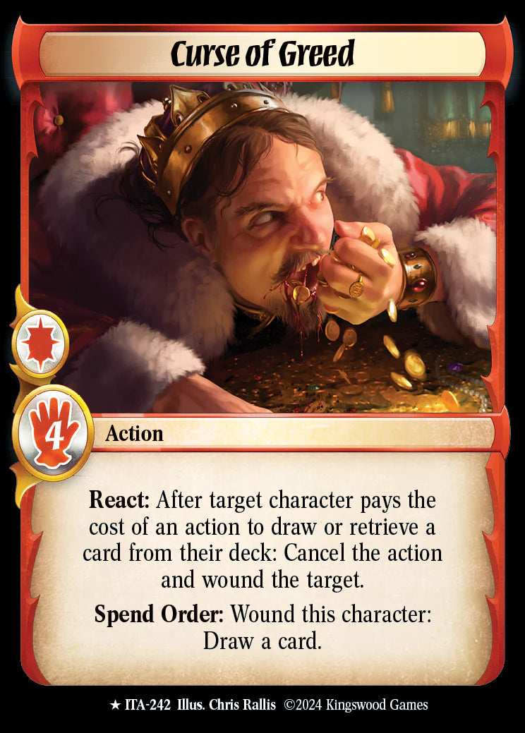 Curse of Greed ITA-242 Rare