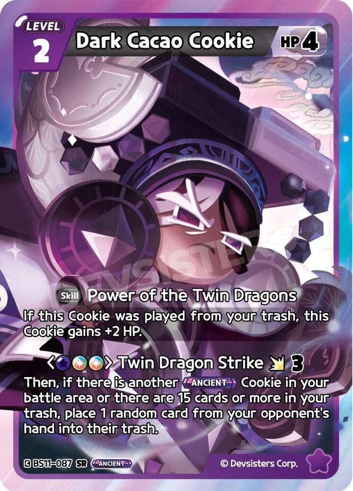 Dark Cacao Cookie BS11-087- The Dark Enchantress War (BS10-BS11) Purple