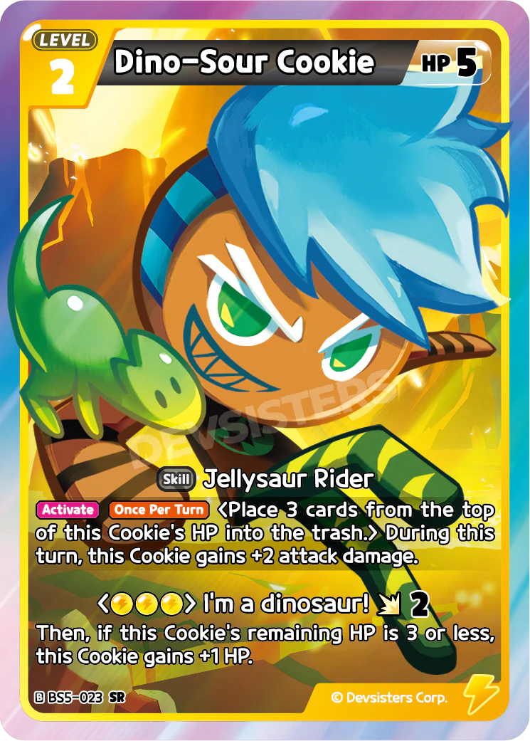Dino-Sour Cookie BS5_023 Yellow SR