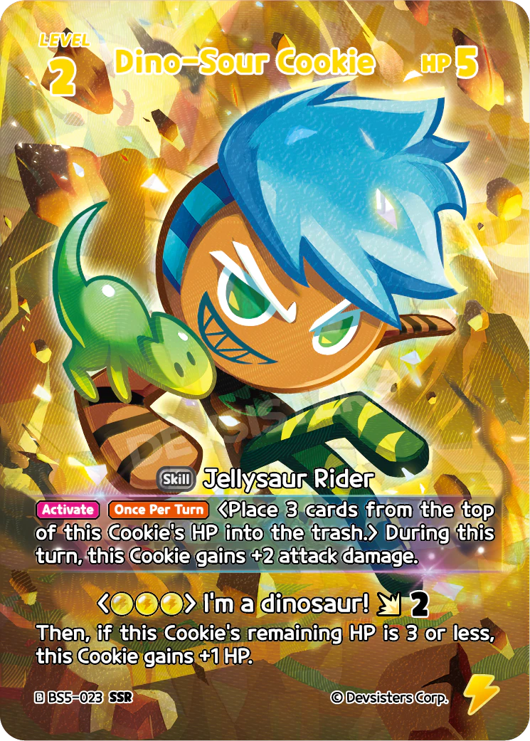 Dino-Sour CookieBS5_023 Yellow SSR