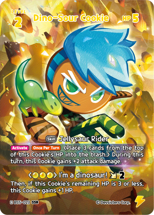 Dino-Sour CookieBS5_023 Yellow SSR