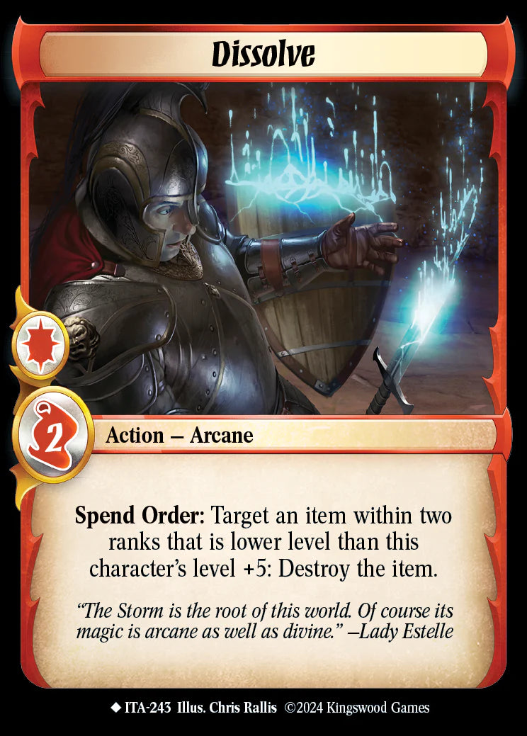 Dissolve ITA-243 Uncommon Foil