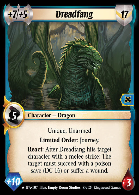 Dreadfang ITA-107 Rare