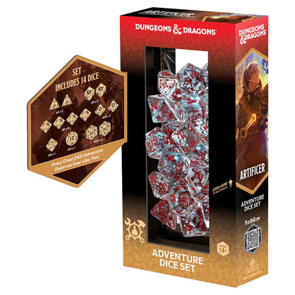 Dungeons and Dragons Wizard Artificer Adventure Dice Set