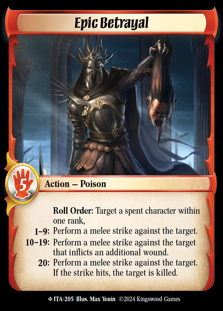 Epic Betrayal ITa-205 Legendary Foil