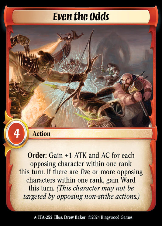 Even_the_Odds ITA-252 Rare