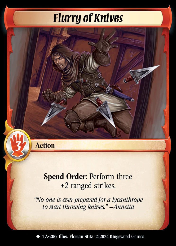 Flurry of Knives ITA-206 Rare